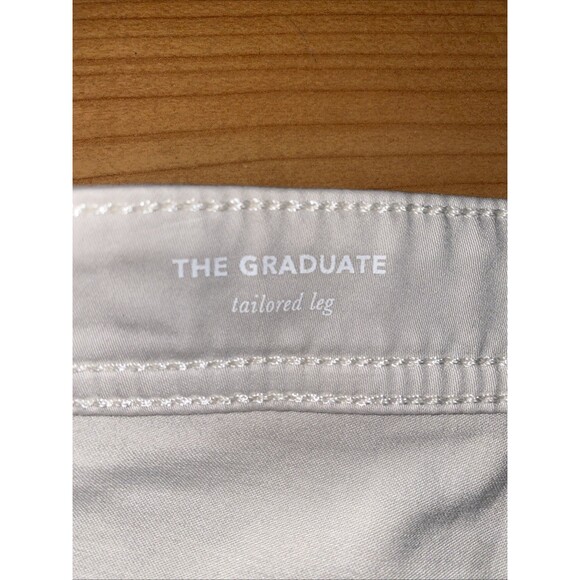 AG The Graduate Preppy Sueded Tailored Leg Men's 40x32 Natural Ivory Pants - Picture 10 of 15